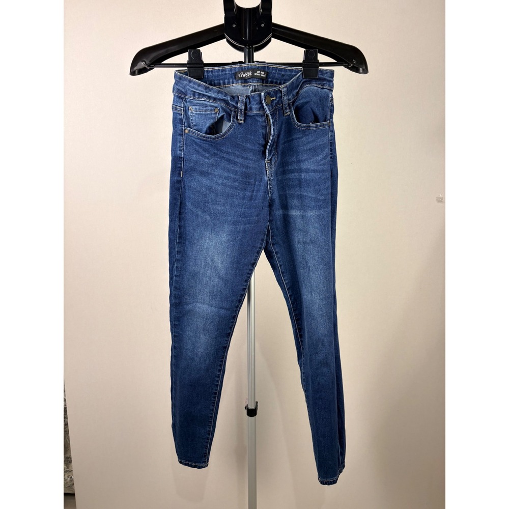 Absolutely Famous Womens Mid Rise Skinny Ankle Jeans Blue Size 6 RN97230